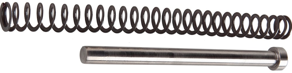 Non-captive recoil assembly - the guide rod and recoil spring are separate pieces.
